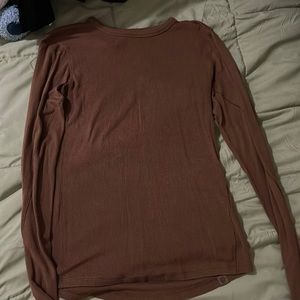 Lululemon long sleeve ribbed fitted top